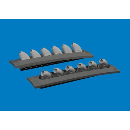 Eduard P-40 exhaust stacks rounded PRINT (Eduard)