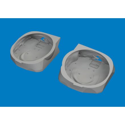 Eduard P-40 wheel bays with canvas PRINT (Eduard)