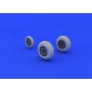 Eduard Me 262 wheels for Tamiya műgyanta repülő kiegészítő