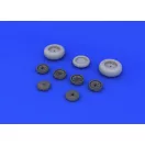 Eduard Me 262 wheels for Tamiya műgyanta repülő kiegészítő