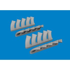 Eduard Mosquito exhaust stacks PRINT (Tamiya)