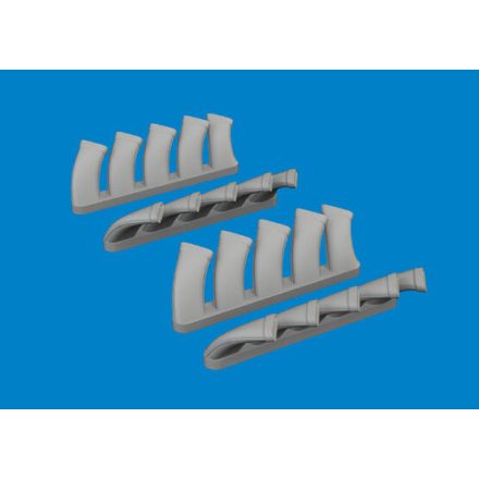 Eduard Mosquito exhaust stacks PRINT (Tamiya)