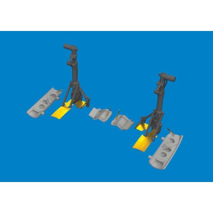 Eduard P-40E undercarriage legs PRINT (Eduard)