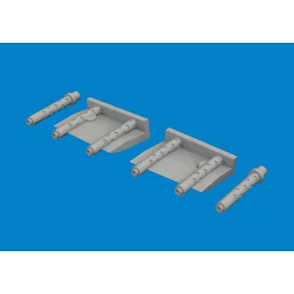   Eduard F4F-4 gun barrels PRINT ACADEMY műgyanta repülő kiegészítő