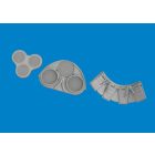 Eduard P-40E radiators upgrade set PRINT (Eduard)