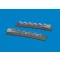 Eduard P-40 cold weather exhaust stacks rounded PRINT EDUARD műgyanta repülő kiegészítő