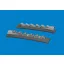 Eduard P-40 cold weather exhaust stacks rounded PRINT EDUARD műgyanta repülő kiegészítő