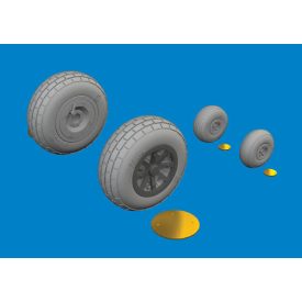 Eduard P-40N wheels block tread (Eduard)