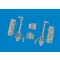 Eduard P-40N undercarriage legs PRINT for Eduard műgyanta repülő kiegészítő