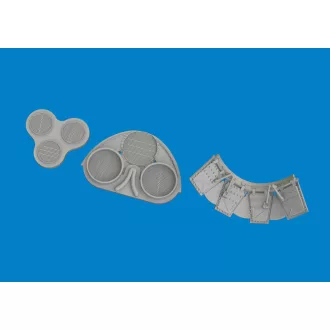   Eduard P-40N radiators upgrade set PRINT for Eduard műgyanta repülő kiegészítő
