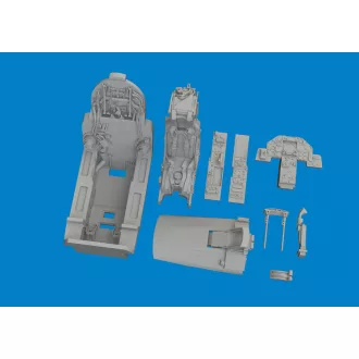   Eduard Jaguar GR.1A cockpit PRINT for Airfix műgyanta repülő kiegészítő