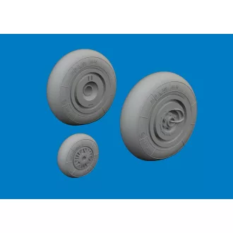   Eduard Hs 129B wheels for Takom műgyanta repülő kiegészítő