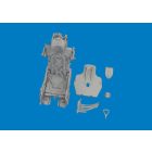 Eduard MiG-21F ejection seat w/ integral seat belts PRINT (Eduard)