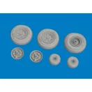 Eduard Harrier wheels for Uma Models műgyanta repülő kiegészítő
