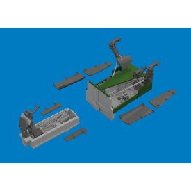 Eduard Jaguar wheel bays & undercarriage legs PRINT (Airfix)