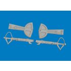 Eduard Bf 109G undercarriage legs PRINT (Eduard)