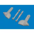Eduard Spitfire Mk.Vc undercarriage legs PRINT for Eduard műgyanta repülő kiegészítő