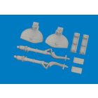 Eduard A6M undercarriage legs PRINT (Eduard)