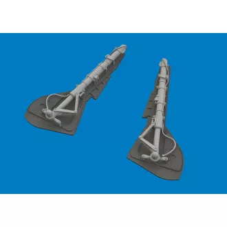   Eduard Fw 190A-8 undercarriage legs PRINT for Eduard műgyanta repülő kiegészítő