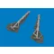 Eduard Fw 190A-8 undercarriage legs PRINT for Eduard műgyanta repülő kiegészítő