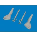 Eduard Fw 190A-8 undercarriage legs PRINT for Eduard műgyanta repülő kiegészítő