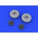 Eduard Spitfire wheels - 4 spoke for Eduard műgyanta repülő kiegészítő