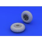 Eduard Spitfire wheels - 4 spoke w/pattern (EDUARD)