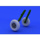 Eduard Spitfire wheels - 5 spoke, smooth tire (EDUARD)