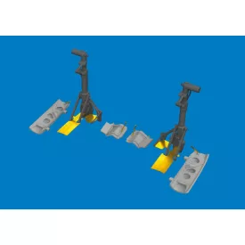 Eduard P-40K undercarriage legs PRINT (Eduard)