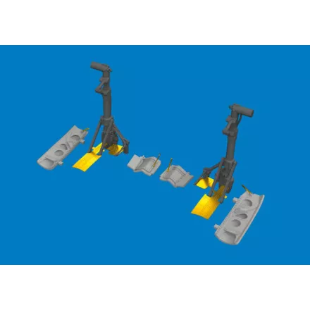 Eduard P-40K undercarriage legs PRINT (Eduard)