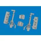 Eduard P-40K undercarriage legs PRINT (Eduard)