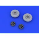 Eduard Spitfire wheels - 5 spoke for Eduard műgyanta repülő kiegészítő
