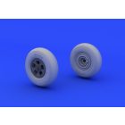 Eduard Spitfire wheels - 5 spoke, smooth tire (EDUARD)