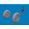 Eduard Fw 190D-9 wheels for Miniart műgyanta repülő kiegészítő