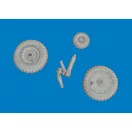 Eduard Fw 190D-9 wheels for Miniart műgyanta repülő kiegészítő