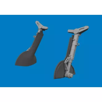 Eduard Spitfire Mk. IXe undercarriage legs PRINT (Airfix)