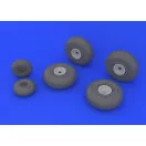 Eduard B-29 wheels for Revell műgyanta repülő kiegészítő