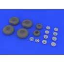 Eduard B-29 wheels for Revell műgyanta repülő kiegészítő
