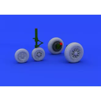  Eduard F-104 undercarriage wheels late f.Hasega műgyanta repülő kiegészítő