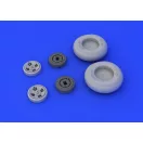 Eduard Hurricane Mk.I wheels for Airfix műgyanta repülő kiegészítő