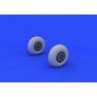 Eduard Ju 88A wheels early (ICM)