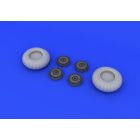 Eduard Ju 88A wheels early (ICM)