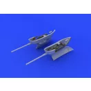 Eduard Bf 109 cannon pods for Eduard műgyanta repülő kiegészítő