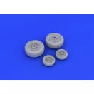 Eduard F-4J wheels for Academy műgyanta repülő kiegészítő