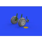 Eduard P-40B wheels (Airfix)