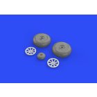 Eduard P-40B wheels (Airfix)