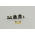 Eduard P-40B wheels (Airfix)