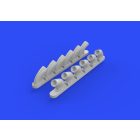Eduard P-40B exhaust stacks (Airfix)