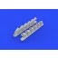 Eduard P-40B exhaust stacks for Airfix műgyanta repülő kiegészítő