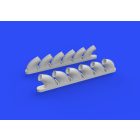Eduard P-40B exhaust stacks (Airfix)